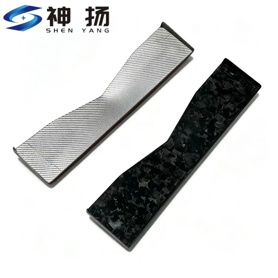 Custom CNC Cut Carbon Fiber Panel | Forged Carbon & Red 3K Twill Glossy Carbon Fiber Sheet OEM ODM suppliers