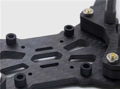 CNC Routed Carbon Arm Mount Plate For 7 To 10 Inch FPV Drone Frame | Source Factory Legal Export price