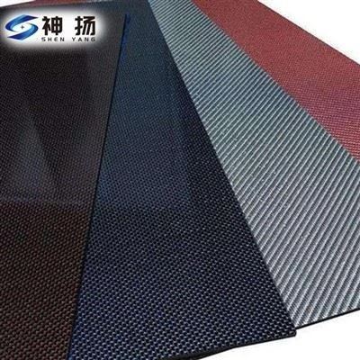 Color Coated Carbon Fiber Plate Red Blue Green Colored Composite Panel Custom OEM Decorative Sheet factory