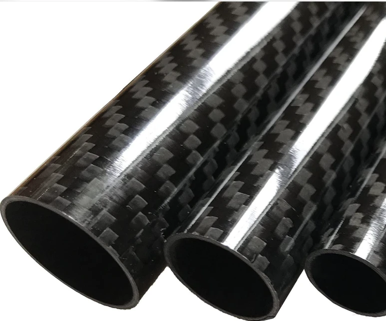 Custom Carbon Fiber Round Tubes For Precision Industrial Equipment factory