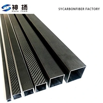Custom Dry Carbon Fiber Square Tube Autoclave High Torsional Stiffness For Automation Machine Frame suppliers