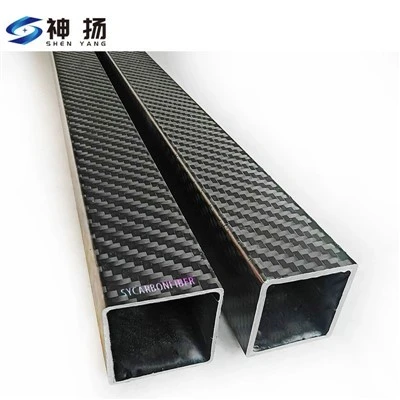 Custom Dry Carbon Fiber Square Tube Autoclave High Torsional Stiffness For Automation Machine Frame factory