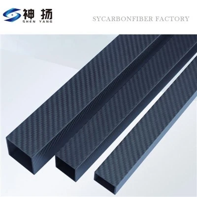 Custom Dry Carbon Fiber Square Tube Autoclave High Torsional Stiffness For Automation Machine Frame price