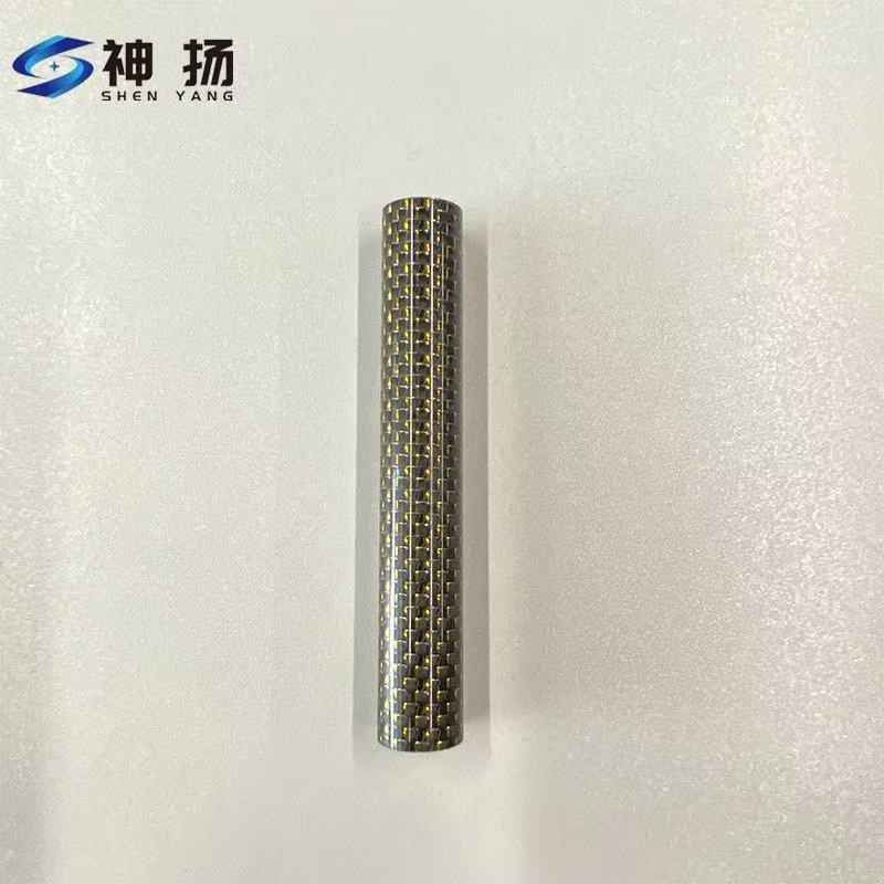 Custom Gold Pattern Carbon Fiber Tube | OEM Factory Direct Manufacturer suppliers