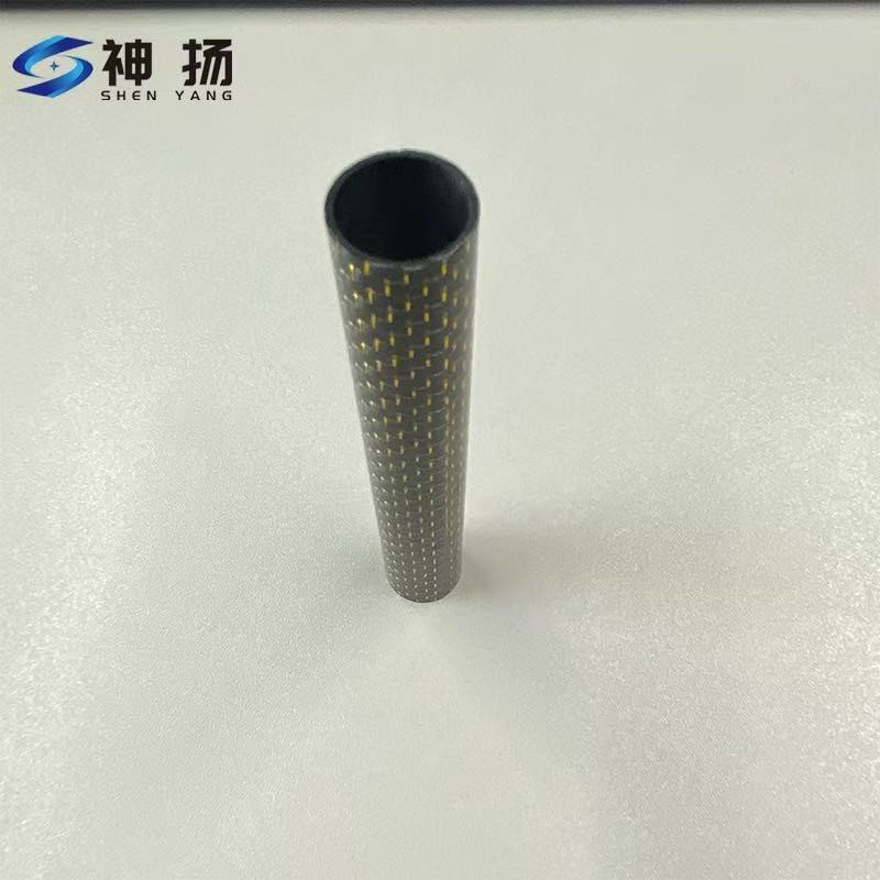 Custom Gold Pattern Carbon Fiber Tube | OEM Factory Direct Manufacturer best