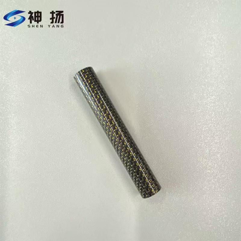 Custom Gold Pattern Carbon Fiber Tube | OEM Factory Direct Manufacturer