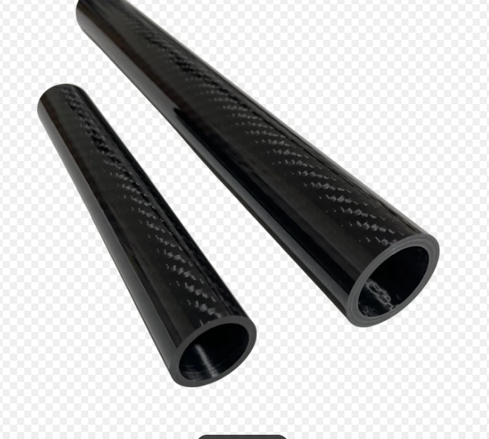 Filament Wound Carbon Round Tube, Custom Sized T300 T700 Composite Hollow Tube suppliers