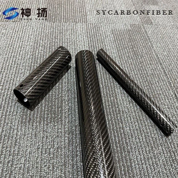 Glossy Carbon Fiber Tubes