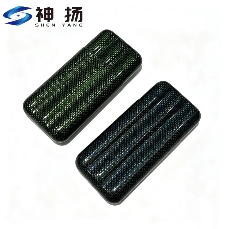 Premium Carbon Fiber Cigar Case, Portable Cigar Storage Box For Travel factory