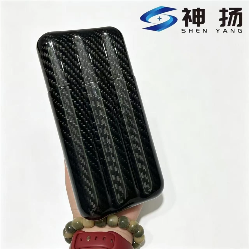 Premium Carbon Fiber Cigar Case, Portable Cigar Storage Box For Travel suppliers