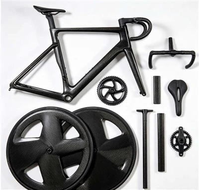 OEM Carbon Bicycle Frame Set & Components | Monocoque Frame, Disc/Spoked Wheels, Seatpost, Handlebar