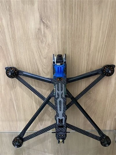 Custom Carbon Fiber Quadcopter Frame With Reinforced Arms For UAV Applications